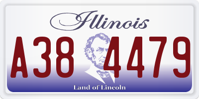IL license plate A384479