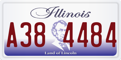 IL license plate A384484