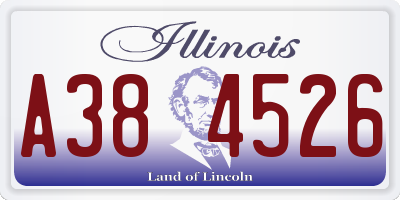 IL license plate A384526