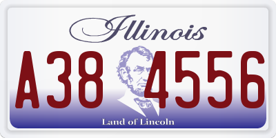 IL license plate A384556