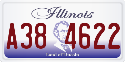 IL license plate A384622