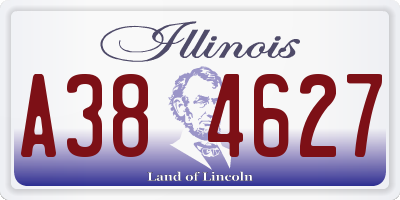 IL license plate A384627