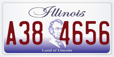 IL license plate A384656