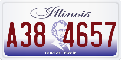 IL license plate A384657
