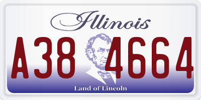 IL license plate A384664