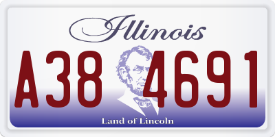 IL license plate A384691