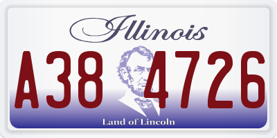 IL license plate A384726
