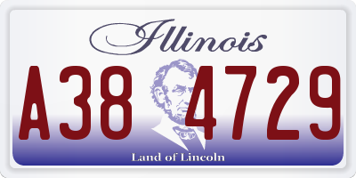 IL license plate A384729