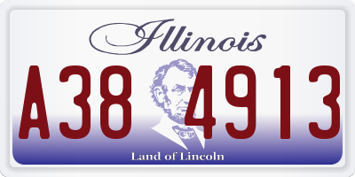 IL license plate A384913