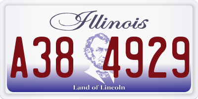 IL license plate A384929