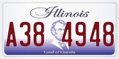IL license plate A384948