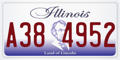 IL license plate A384952
