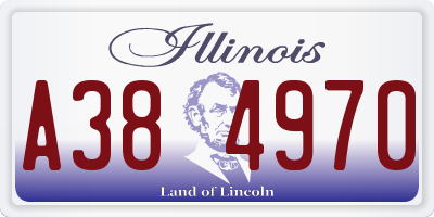 IL license plate A384970