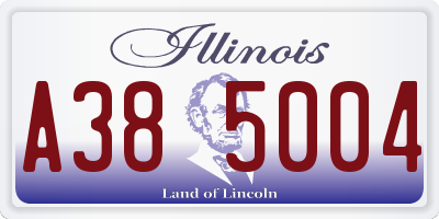 IL license plate A385004