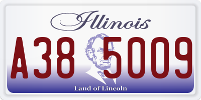 IL license plate A385009