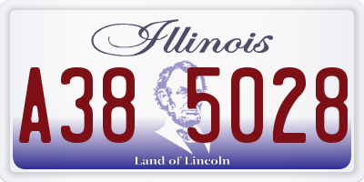 IL license plate A385028
