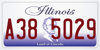IL license plate A385029