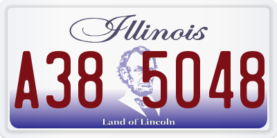 IL license plate A385048