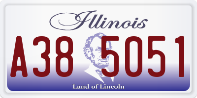 IL license plate A385051
