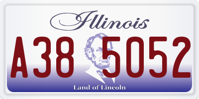 IL license plate A385052