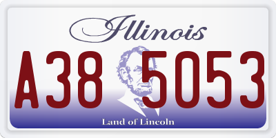 IL license plate A385053