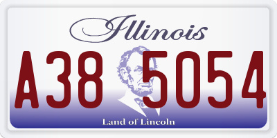 IL license plate A385054
