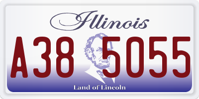 IL license plate A385055