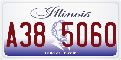 IL license plate A385060