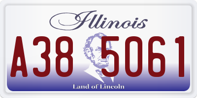IL license plate A385061