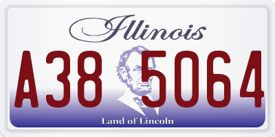 IL license plate A385064