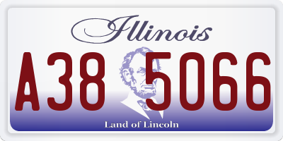 IL license plate A385066