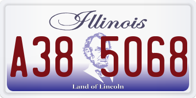 IL license plate A385068