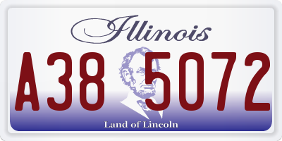 IL license plate A385072