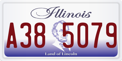 IL license plate A385079