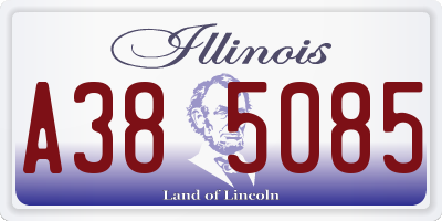 IL license plate A385085