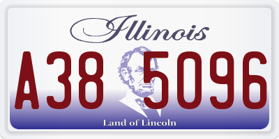 IL license plate A385096