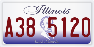 IL license plate A385120