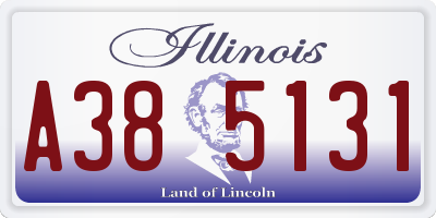 IL license plate A385131