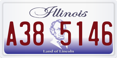 IL license plate A385146