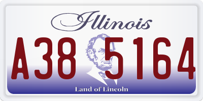 IL license plate A385164