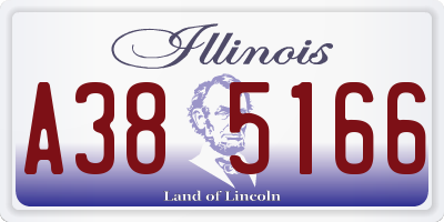 IL license plate A385166