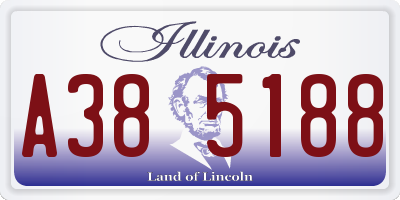IL license plate A385188