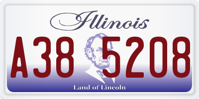 IL license plate A385208