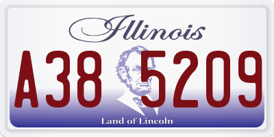 IL license plate A385209