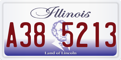 IL license plate A385213