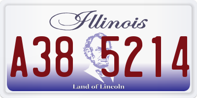 IL license plate A385214