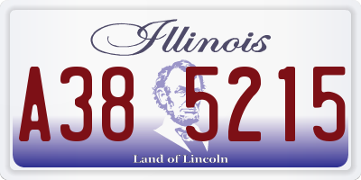 IL license plate A385215