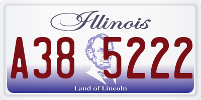 IL license plate A385222