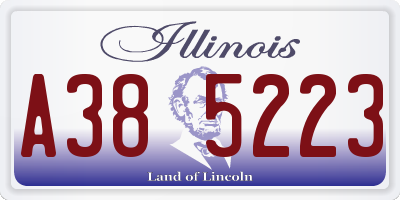 IL license plate A385223