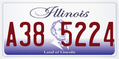 IL license plate A385224